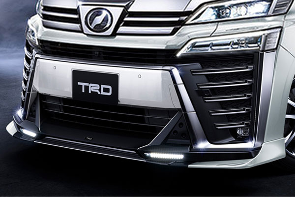 TRD フロントスポイラー(LED付) 未塗装 ヴェルファイア AGH30W AGH35W GGH30W GGH35W AYH30W 19/12~21/04 除くLEDフロントガーニッシュ付車 ※北海道は送料11000円(税別) 沖縄・離島は要確認 ※個人宅配送×(営業所止め○ 送料+1000円) 法人宛○