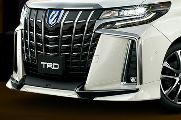 TRD フロントスポイラー(LED無) 未塗装 アルファード AGH30W AGH35W GGH30W GGH35W AYH30W 21/04～ ※北海道は送料11000円(税別) 沖縄・離島は要確認 ※個人宅配送×(営業所止め○ 送料+1000円) 法人宛○