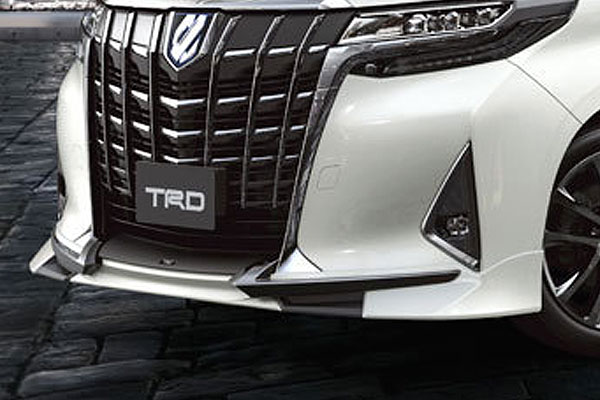 TRD フロントスポイラー(LED無) 未塗装 アルファード AGH30W AGH35W GGH30W GGH35W AYH30W 19/12~21/04 除くバンパープロテクター付車 ※北海道は送料11000円(税別) 沖縄・離島は要確認 ※個人宅配送×(営業所止め○ 送料+1000円) 法人宛○