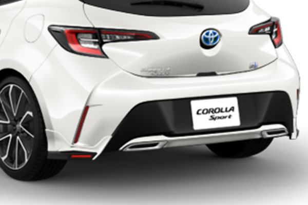 TRD リヤサイドスポイラー 未塗装 カローラスポーツ NRE210H NRE214H ZWE211H 18/6~22/9 除くマッドガード(純正用品)付車|オートクラフト
