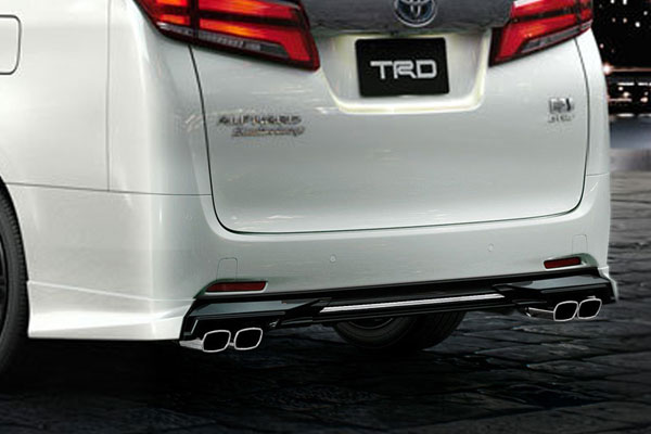 TRD リヤバンパースポイラー(マフラーセット用) 未塗装 アルファード AGH30W AGH35W GGH30W GGH35W AYH30W 19/12～21/04 ※北海道は送料11000円(税別) 沖縄・離島は要確認 ※個人宅配送×(営業所止め○ 送料+1000円) 法人宛○