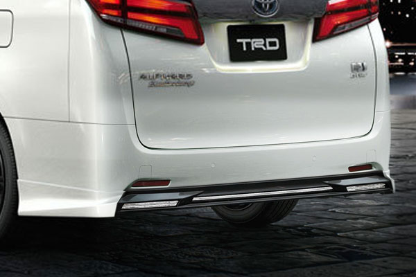 TRD リヤバンパースポイラー 未塗装 アルファード AGH30W AGH35W GGH30W GGH35W AYH30W 18/10～19/12 除くリヤバンパーガーニッシュ(メッキ)付車 ※北海道は送料11000円(税別) 沖縄・離島は要確認 ※個人宅配送&times;(営業所止め○ 送料+1000円) 法人宛○｜オートクラフト