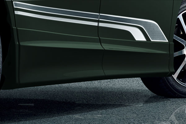 Trd 見解スカート イナズマスパーキングブラックガラスフレーク 224 ヴォクシー Zrr80g Zrr85g Zwr80g 18 06 19 01 抜く入口辺プロテクター 完全目あて威風 利運車 Pasadenasportsnow Com