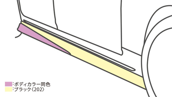 TRD サイドスカート ブラック AZSH21 20 AZSH20 GWS224 ARS220