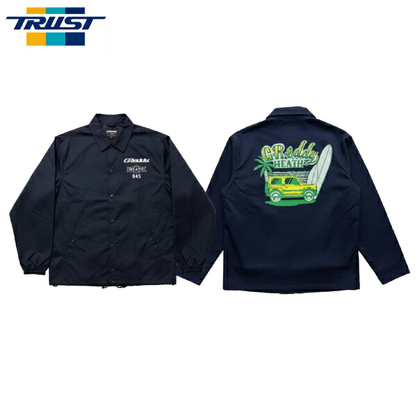 TRUST トラスト GReddy コーチジャケット サーフィン ネイビー S