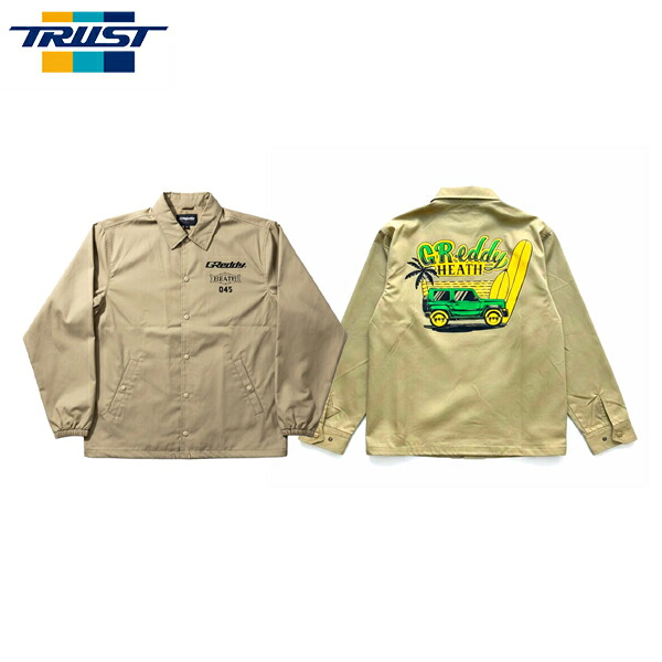 TRUST トラスト GReddy コーチジャケット サーフィン ベージュ S