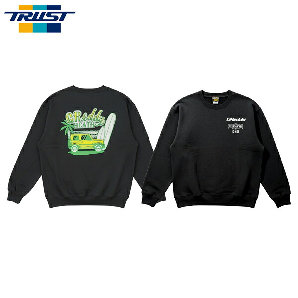 TRUST トラスト GReddy スウェットシャツ サーフィン ブラック M