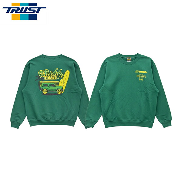 TRUST トラスト GReddy スウェットシャツ サーフィン グリーン XXL