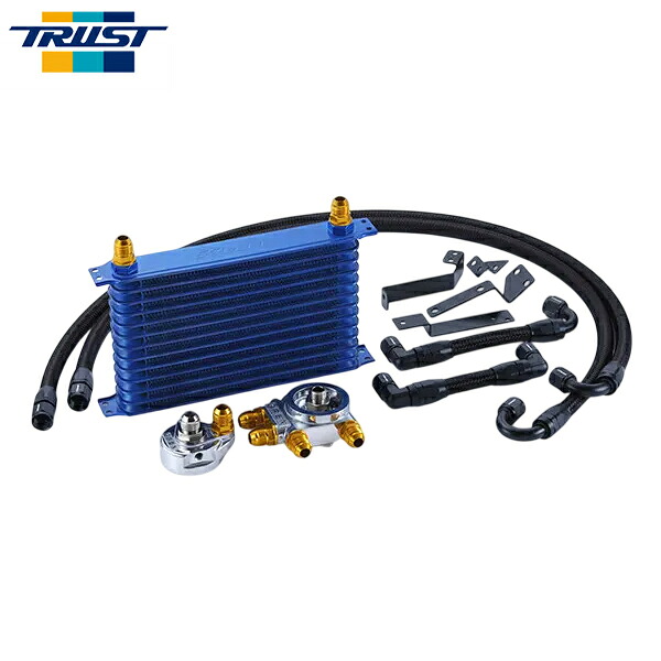 TRUST トラスト GReddy オイルクーラーキット オイルエレメント移動タイプ 16段 スープラ JZA80 1993年05月~2002年07月 2JZ-GTE|オートクラフト