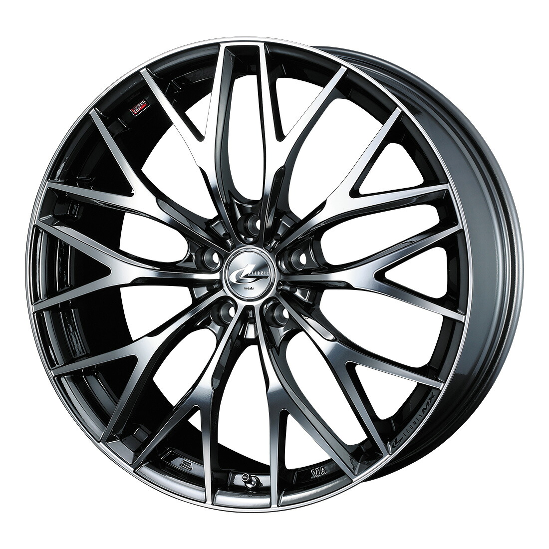 ウェッズ LEONIS レオニス MX (BMCMC) アルミホイール1本 17&times;6.5J 5H PCD114.3 +53｜オートクラフト