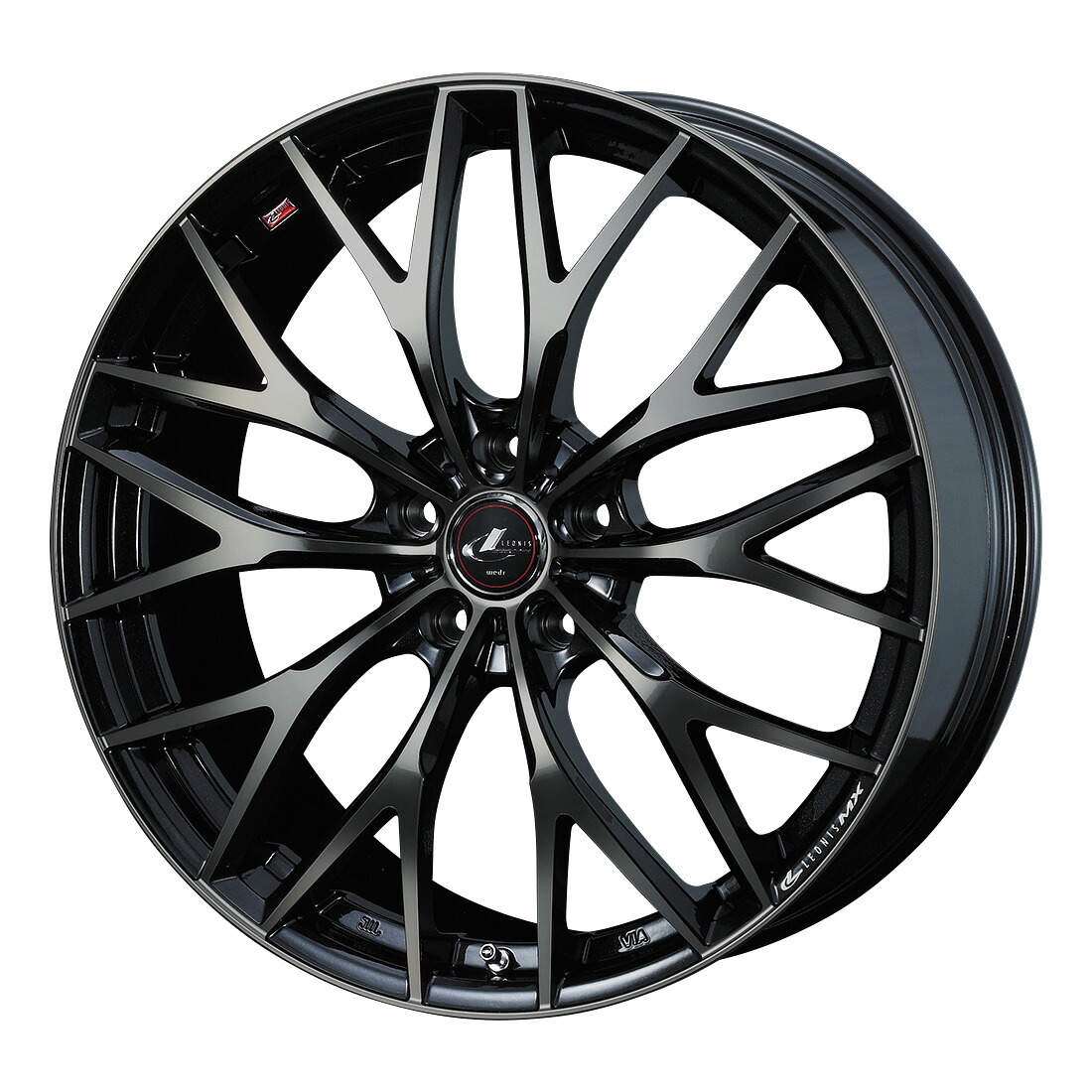 ウェッズ LEONIS レオニス MX (PBMC/TI) アルミホイール1本 19&times;8.0J 5H PCD114.3 +35｜オートクラフト