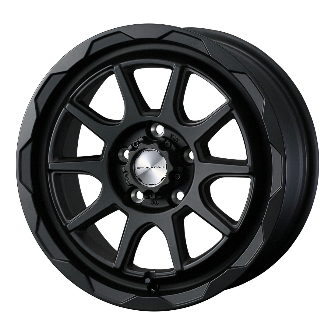 ウェッズ アドベンチャー マッドヴァンス06 (フルマットブラック) アルミホイール1本 16×6.0J 5H PCD100 +40