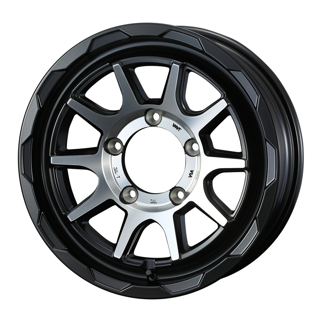 ウェッズ アドベンチャー マッドヴァンス06 (マットブラックポリッシュ) アルミホイール1本 ジムニーシエラ/JB74W 15&times;6.0J 5H PCD139.7 +0｜オートクラフト