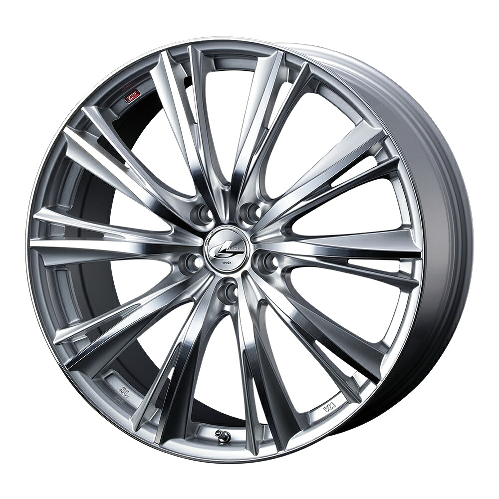 WEDS LEONIS WX アルミホイール4本セット 18X7.0J 5H PCD100 +47 (ハイパーシルバーミラーカット HSMC) ウェッズ レオニス|オートクラフト