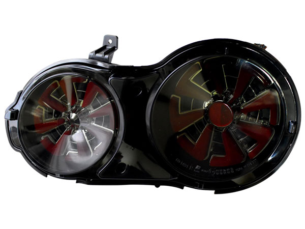 【即納】R35 GT-R 流れるウインカー ファイバーLEDテールランプ スモークレッド 4灯化 30,745円