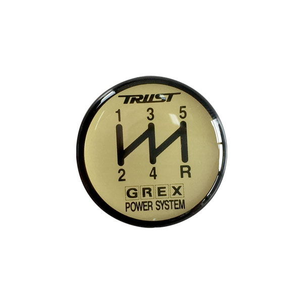 楽天市場】TRUST トラスト GREX シフトノブエンブレム 6速 (左上