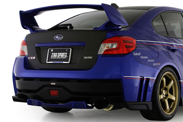 ZERO/SPORTS ゼロスポーツ リアバンパースポイラー WRX S4 VAG 2014/08～ アプライドA～ コーナーセンサー装着車不可