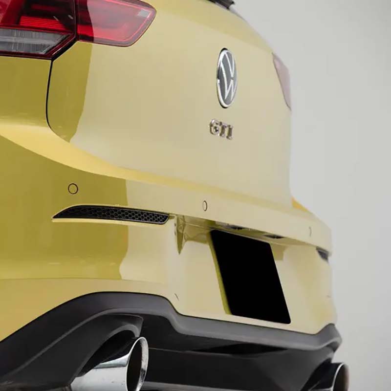 フォルクスワーゲン ゴルフ8GTI／R リアバンパー・リフレクタートリム(グロスブラック)【ECS Tuning】｜Auto-Parts 店