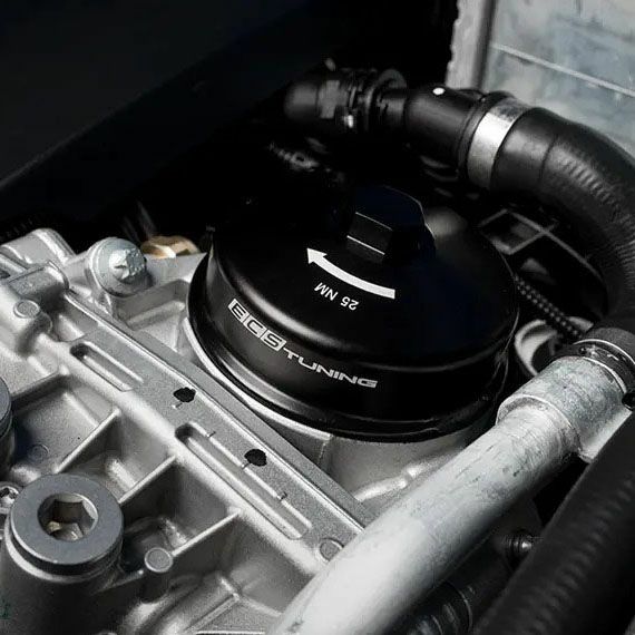 BMW N系エンジン用 ビレットアルミニウム オイルフィルターキャップ【ECS Tuning】