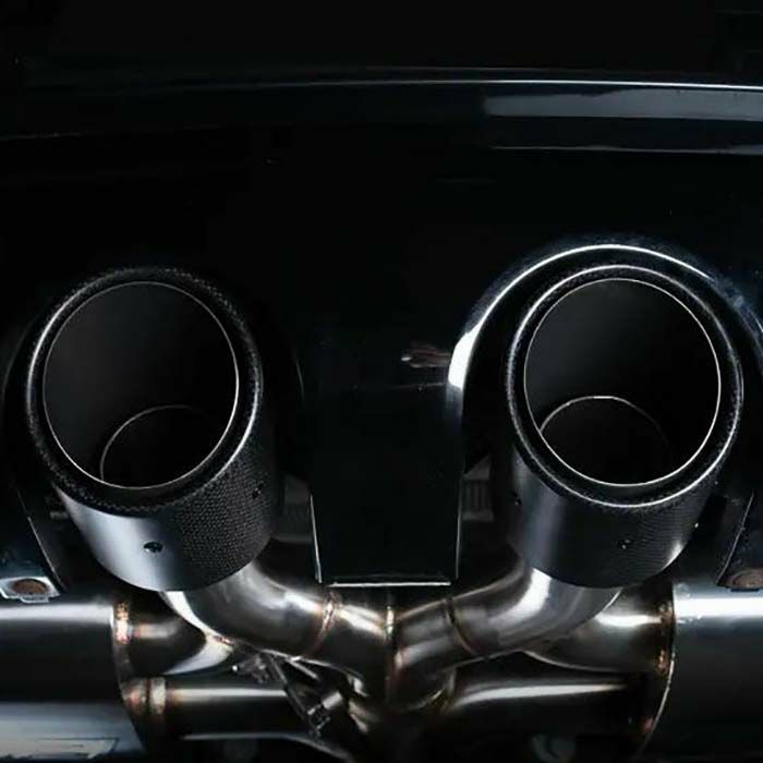 3.5インチ径 ユニバーサル マフラーチップ(カーボン)2個ペア【ECS Tuning】