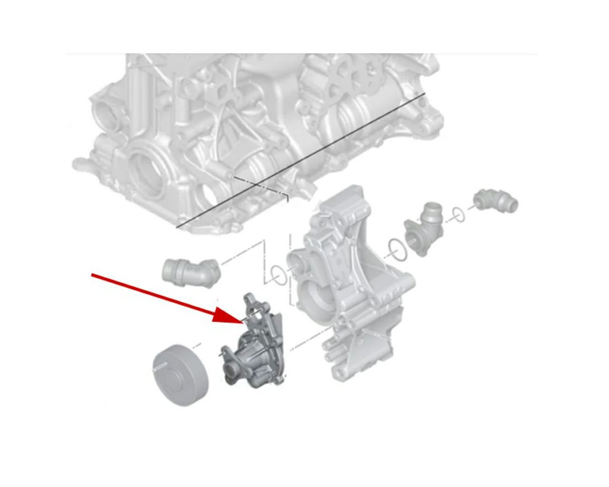 【BMW純正】 エンジンクーラントポンプ 330i(G20)等 11518482250