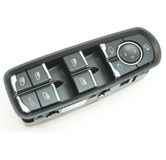 【ポルシェ純正】ポルシェ 958カイエン／マカン／970パナメーラ ウインドウ スイッチ コントローラー ドライバーサイド LHD 7PP959858AFDML