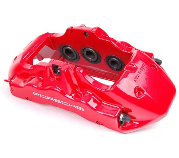 【ポルシェ純正】ポルシェ 955／957カイエン ターボ フロント ブレーキキャリパー レッド 左 95535142161