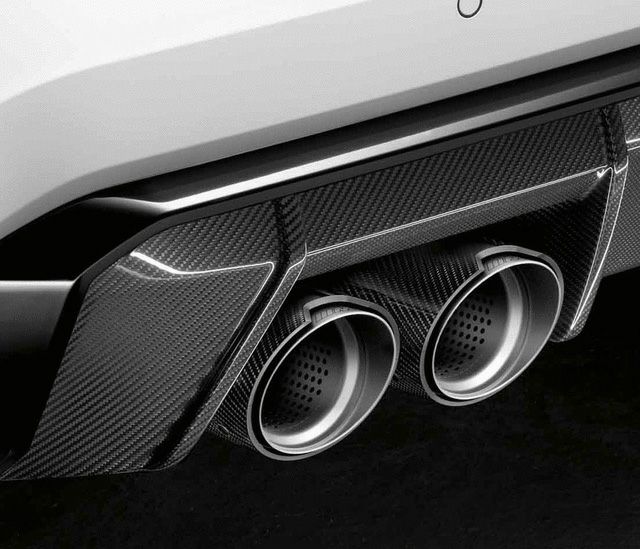 【BMW純正】M3(G80)/M4(G82)等 Mパフォーマンス カーボンマフラーチップ(左側) 18305A291B7