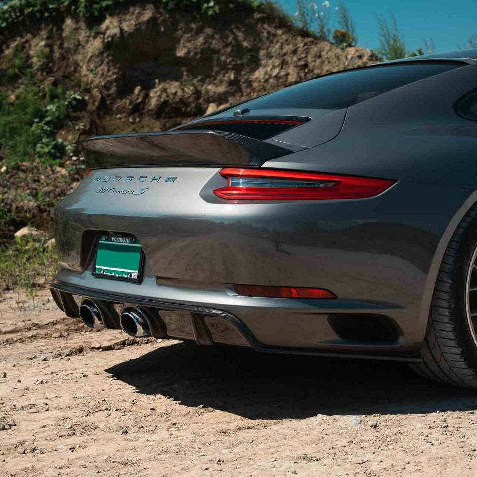 ポルシェ 991後期カレラ/S/4/4S/GTS/ターボ/S カーボンファイバー リアディフューザー【Rennline】|Auto-Parts 店