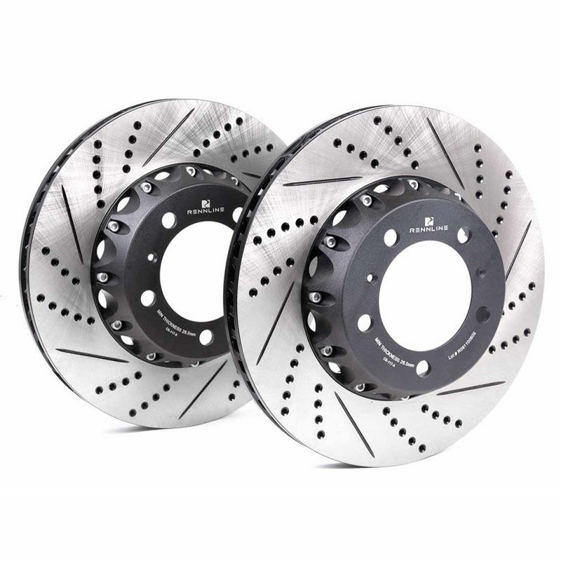 ポルシェ 991カレラ/カレラ4前期用 2ピース フロントブレーキローター 330&times;28 フルフローティング【Rennline】｜Auto-Parts 店 105,570円