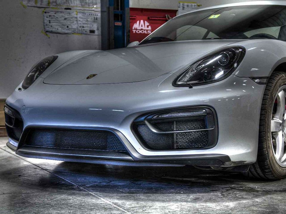 ポルシェ 718ボクスター ラジエータープロテクショングリル(ブラック) Pセンサー車【Rennline】