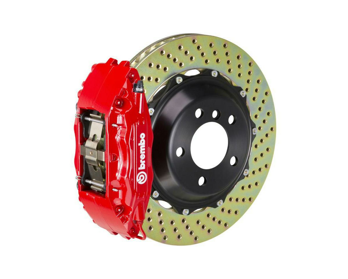 【Brembo】GT 355x32 対向4ポッド ドリルドビッグブレーキキット(フロント側) ポルシェ996C4 レッド｜Auto-Parts 店