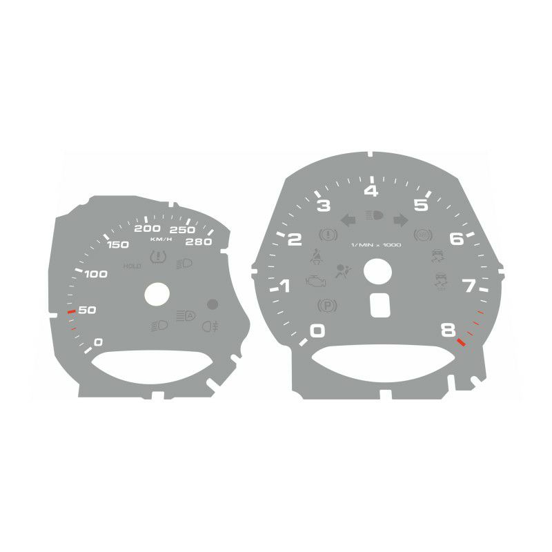 ポルシェ 718ケイマン・ボクスター グレー・メーターパネル(MT)【Venoxy】