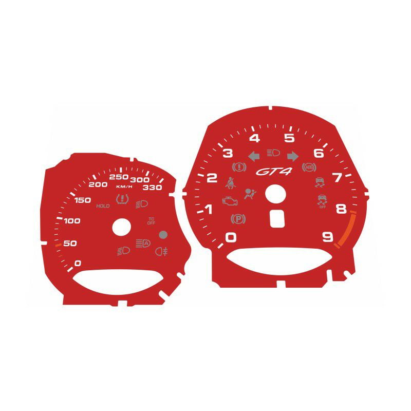 ポルシェ 718ケイマンGT4(982) レッド・メーターパネル(MT)【Venoxy】｜Auto-Parts 店