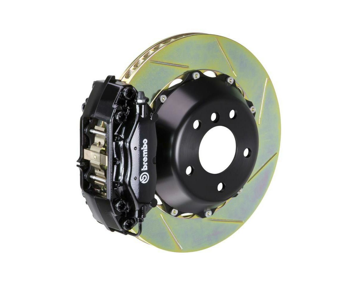 【Brembo】GT 345x28 対向4ポッド スロットビッグブレーキキット(リア側) ポルシェ996 997 ブラック｜Auto-Parts 店
