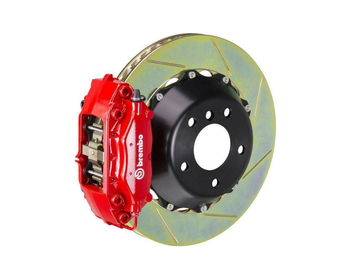 【Brembo】GT 345x28 対向4ポッド スロットビッグブレーキキット(リア側) ポルシェ996 997 レッド|Auto-Parts 店