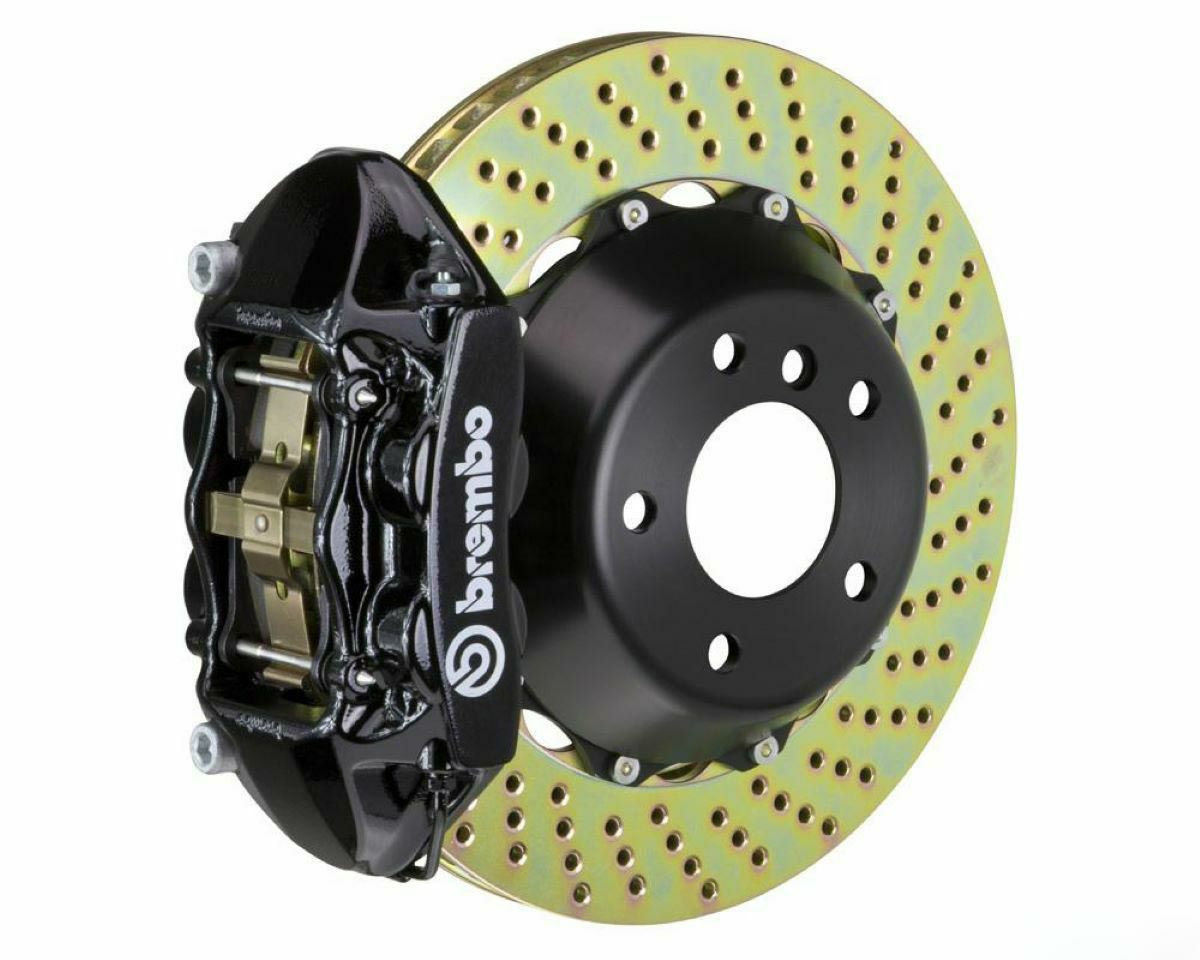 【Brembo】GT 345x28 対向4ポッド ドリルド ビッグブレーキキット(モノブロック・リア側) ポルシェ996 997 ブラック｜Auto-Parts 店