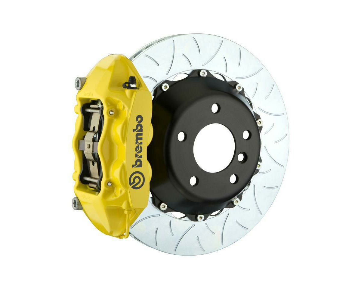 【Brembo】GT 345x28 対向4ポッド タイプ3 スロットビッグブレーキキット(モノブロック・リア側) ポルシェ996 997 イエロー｜Auto-Parts 店 427,437円
