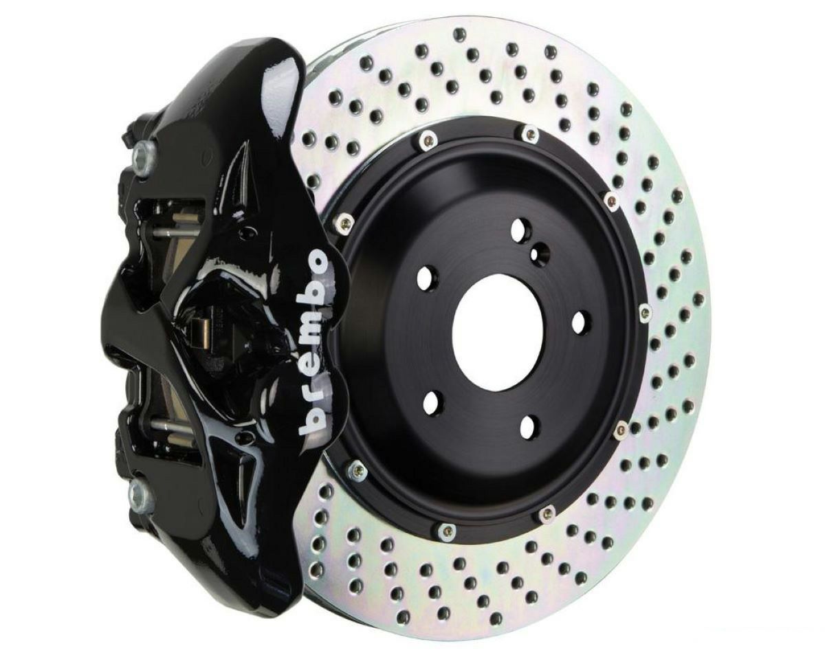 【Brembo】GT 380x28 対向4ポッド ドリルド ビッグ ブレーキ キット (リア側/黒) ポルシェ パナメーラ (09-16)|Auto-Parts 店