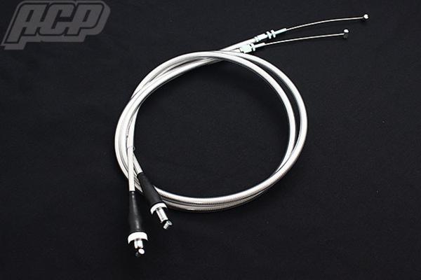 CBX400F アクセルワイヤー セット メッシュ 20センチ ロング