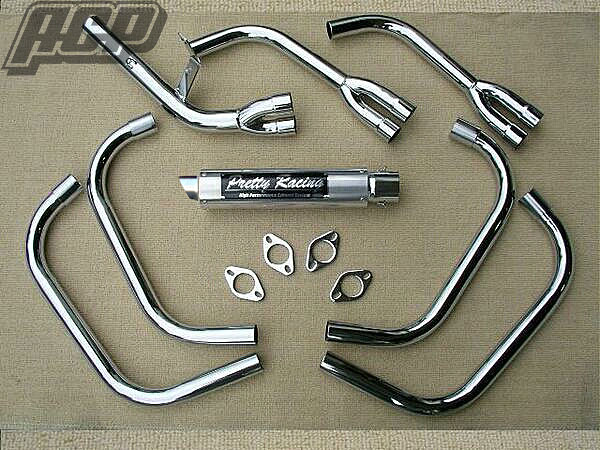 プリティー製 Z400GP 改 タイプ３ 4-2-1 マフラー メッキ 61,765円