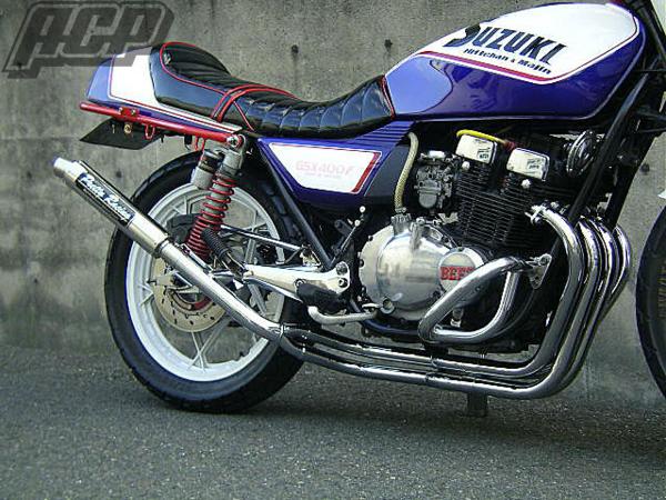 プリティー製 GSX400Ｆ 改 タイプ１ 4-2-1 マフラー メッキ 61,765円