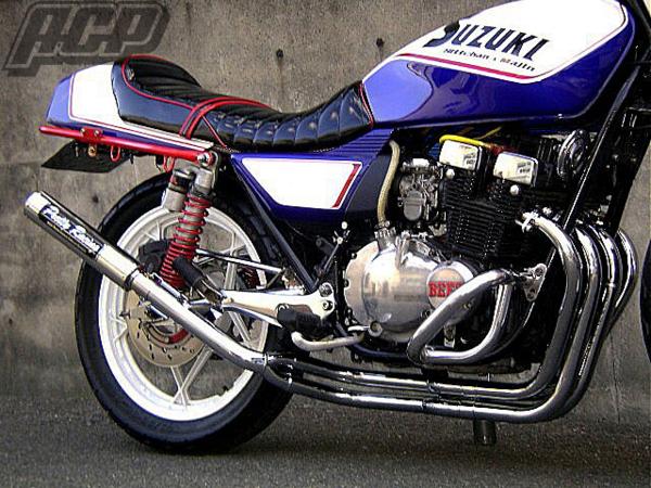 プリティー製 GSX400Ｆ 改 タイプ２ 4-2-1 マフラー メッキ 61,765円