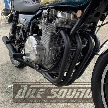 Z750FX 2型-3型 エルサウンド ショート管 ブラック マフラー