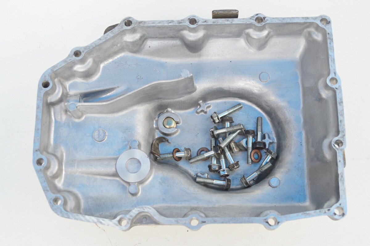 バリオス_バリオスⅡ純正オイルパン_ZR250A_ZR250B_バリウス割れやドレンの舐め無し バイクパーツ バリオス ZR250A-001xxx の オイルパン １