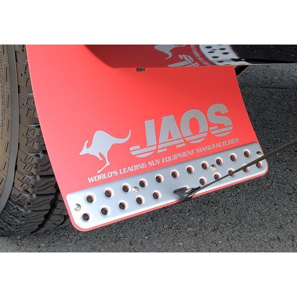 JAOS マッドガードIII フロントセット レッド デリカ D:5 B621304F