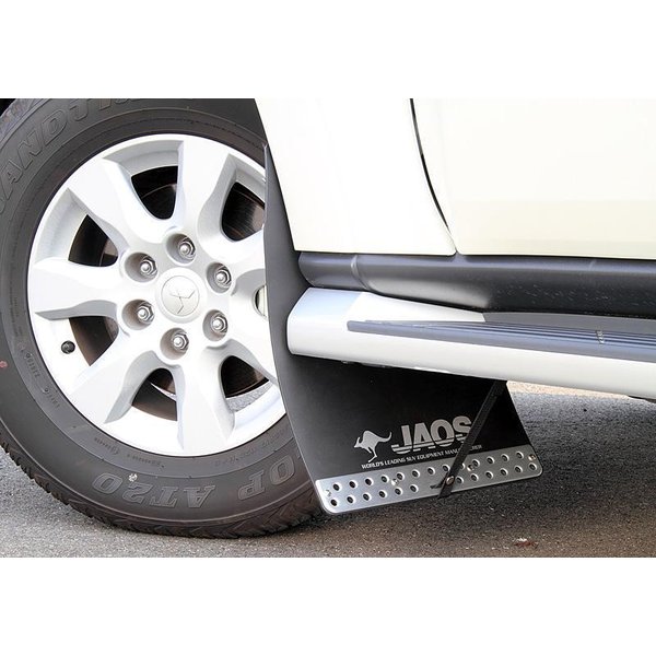 JAOS マッドガードIII フロントセット ブラック パジェロ V60/70系 ALL 99.09-06.09用 B622327F ※適合確認