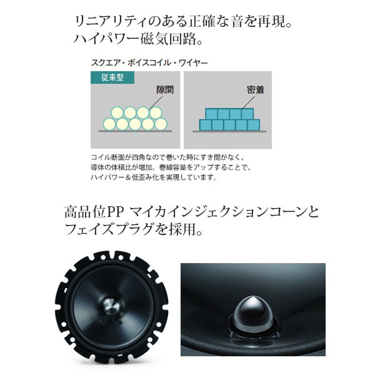 ALPINE STE-G170S 17cm2ウェイセパレートスピーカー カーナビ・カー 
