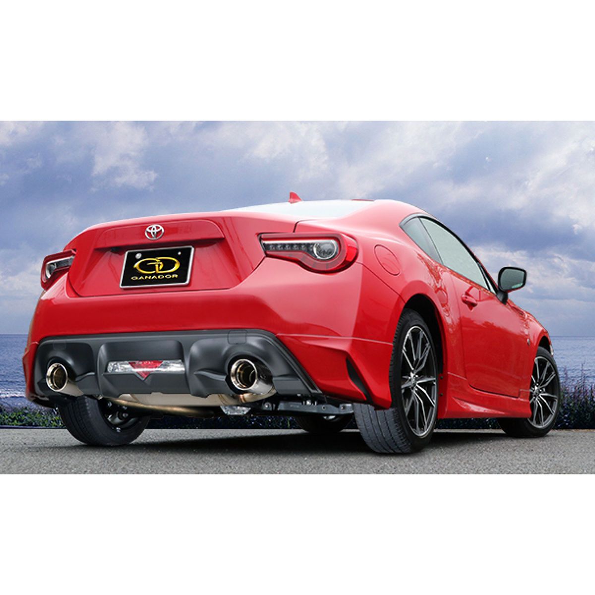 GANADOR ガナドール Vertex Sports P.B.S搭載 左右出し サークルポリッシュテールマフラー GDE-407PO トヨタ 86/スバル BRZ｜オートバックス店