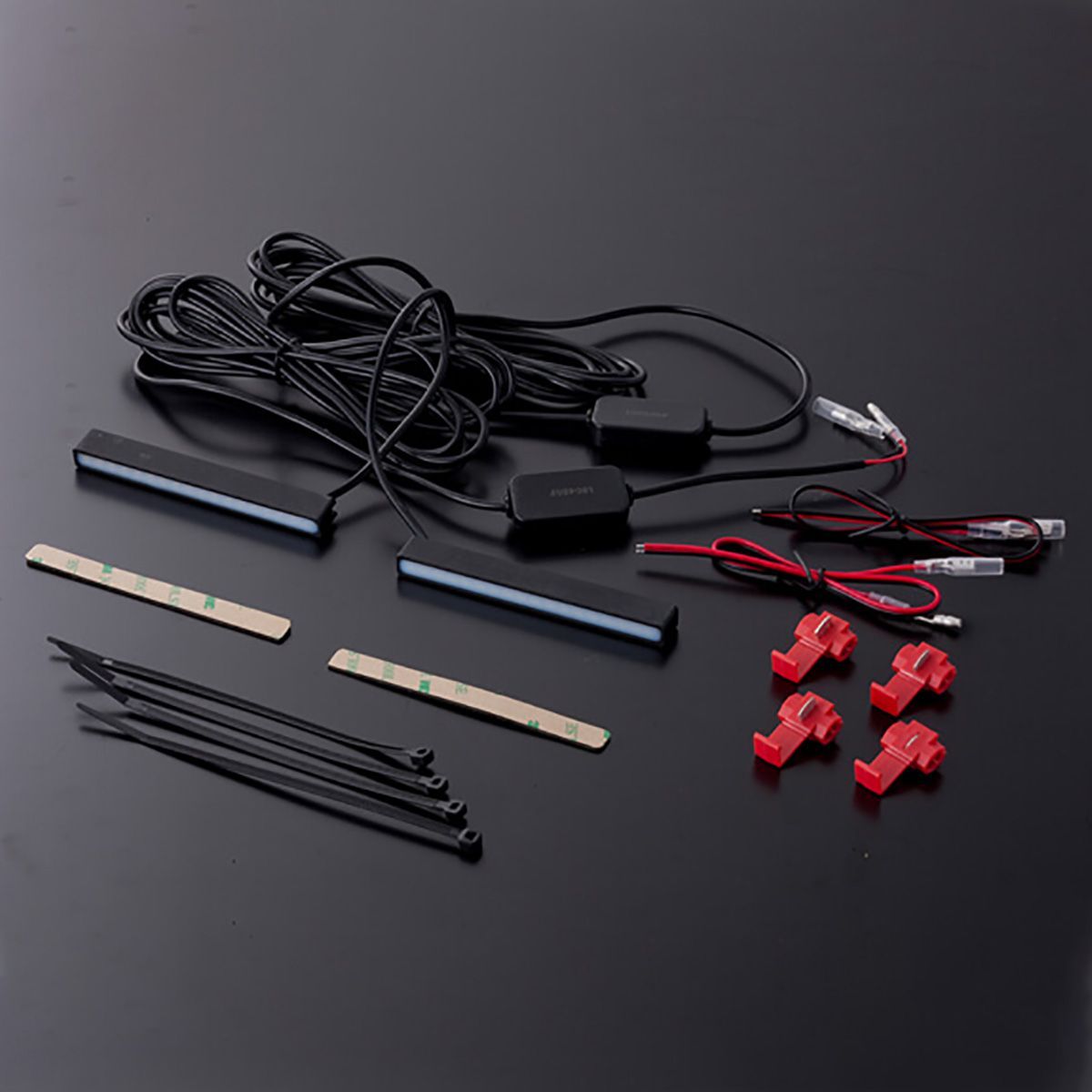 Valenti ヴァレンティ LEDデイタイムランプ スーパースリム ショートタイプ DTL-S18CB ホワイトレンズ/ブルー発光